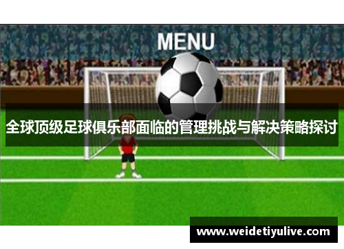 全球顶级足球俱乐部面临的管理挑战与解决策略探讨