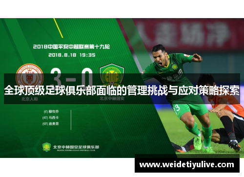 全球顶级足球俱乐部面临的管理挑战与应对策略探索