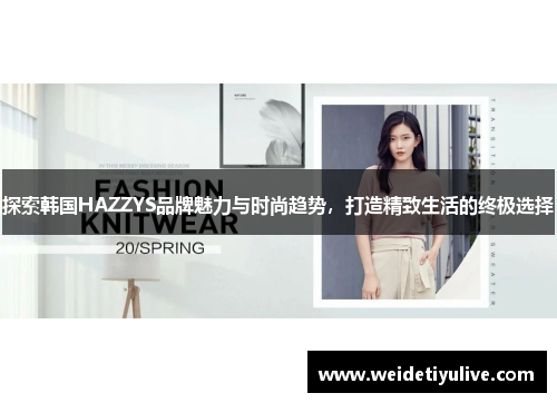 探索韩国HAZZYS品牌魅力与时尚趋势，打造精致生活的终极选择